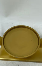 Load image into Gallery viewer, Vibhsa Golden Rectangular Base Ring Modern Decorative Candle Holder