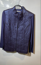 Load image into Gallery viewer, Peter Nygard Womens Purple Leather Long Sleeve Full-Zip Jacket No Size