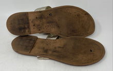 Load image into Gallery viewer, Authentic Tory Burch Womens Mini Everly Gold-Tone Thong Sandals Size 8.5M