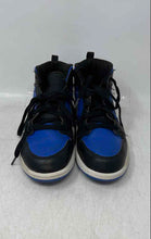 Load image into Gallery viewer, Nike Kids Air Jordan 1 Mid Black Blue Mid Top Lace-Up Sneaker Shoes Size 3Y