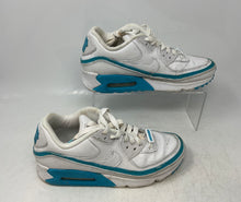 Load image into Gallery viewer, Nike Mens Air Max 90 CJ7197-102 White And Blue Lace-Up Sneakers Shoes Size 5.5