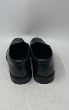 Load image into Gallery viewer, Aston Grey Mens Black Leather Round Toe Slip-On Loafers Shoes Size 10.5