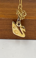 Load image into Gallery viewer, Authentic Swarovski Women's Gold Tone Necklace With Pendant.