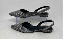 Load image into Gallery viewer, Alfani Womens Ryann Black White Animal Print Pointed Toe Slingback Flats Size 8M