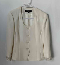 Load image into Gallery viewer, Tahari Arthur S. Levine Luxe Womens White Long Sleeve Button Front Jacket Sz 2P