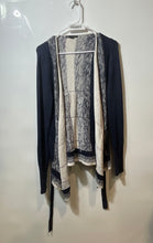 Load image into Gallery viewer, Armani Exchange Womens Blue White Cardigan Sweater Size Medium