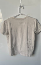 Load image into Gallery viewer, Zara Womens Beige Black Graphic Print Short Sleeve Pullover T-Shirt Size Small