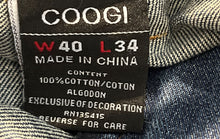 Load image into Gallery viewer, Coogi Australia Mens Blue Cotton Denim Light Wash Straight Leg Jeans W40xL34