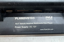 Load image into Gallery viewer, Pyle Black Universal Car Headrest Monitor DVD Player System Not Tested