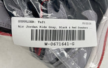 Load image into Gallery viewer, Authentic Nike Kids Air Jordan 1 Mid DQ8425-006 Gray Black Red Sneakers Size 7C