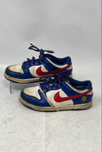 Load image into Gallery viewer, Nike Boys Dunk Low Next Nature FD0673-400 White Blue Red Sneakers Shoes Sz 1.5Y