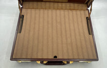 Load image into Gallery viewer, E. R. Mens Brown Top Handle Double Number Lock Lined Travel Briefcase