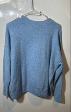 Load image into Gallery viewer, Vince Camuto Womens Blue Snowflake Crew Neck Long Sleeve Pullover Sweater Size S