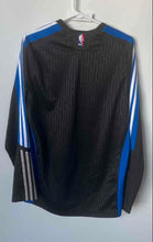 Load image into Gallery viewer, Adidas Mens Black Blue NBA Orlando Magic Long Sleeve Basketball T-Shirt Size L
