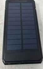 Load image into Gallery viewer, Energizer Black 10000mAh Portable Charger Dual USB USB-C Solar Power Bank