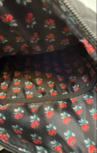 Load image into Gallery viewer, Vera Bradley Womens Black Quilted Zipper Adjustable Strap Crossbody Purse