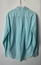 Load image into Gallery viewer, Tommy Hilfiger Mens Green White Gingham Cotton Classic Fit Button-Up Shirt Sz M