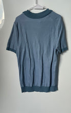 Load image into Gallery viewer, Hugo Boss Mens Blue Printed Short Sleeve Collared Regular Fit Polo Shirt Size L