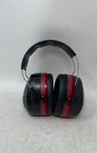 Load image into Gallery viewer, Nexus Black Red Noise Reduction Adjustable Headband Shooting Earmuffs
