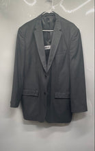 Load image into Gallery viewer, Perry Ellis Mens Gray Long Sleeve Notch Lapel Two-Button Blazer Size 48R