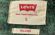 Load image into Gallery viewer, Levi's Mens Green Space Dye Long Sleeve Relaxed Fit Cardigan Sweater Size L