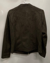 Load image into Gallery viewer, Marc New York Womens Green Nappa Long Sleeve Pleated Full-Zip Jacket Size M