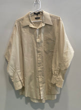 Load image into Gallery viewer, Giorgio Ferraro Mens Beige Collared Long Sleeve Dress Shirt Size 16.5