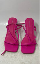 Load image into Gallery viewer, Carcuume Womens Camile Pink Open Toe Low Spool Heel Strappy Sandals Size 8