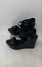 Load image into Gallery viewer, Charles By Charles David Womens Black Wedge Heel Platform Sandals Size 7.5M
