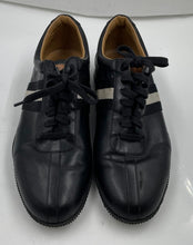 Load image into Gallery viewer, Authentic Bally Mens Black Leather Lace-Up Sneakers Shoes Size 8 Damaged
