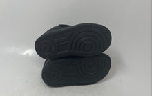 Load image into Gallery viewer, Nike Kids Air Force 1 Low FN0237-001 Black Leather Sneakers Shoes Size 8C