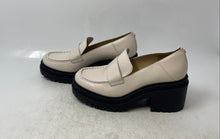 Load image into Gallery viewer, Michael Kors Womens Rocco Beige Leather Slip-On Loafer Pump Heels Size 6.5M