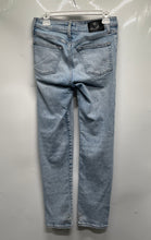Load image into Gallery viewer, Express Mens Blue Classic Five-Pocket Design Button Front Skinny Jeans Sz 29x32