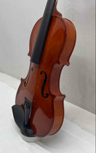 Load image into Gallery viewer, Brown Orchestral Beginner Right Handed Acoustic Violin In Case