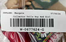 Load image into Gallery viewer, Boy And Girl Blonde Hair Multicolor Traditional Outfit Collector Fashion Dolls