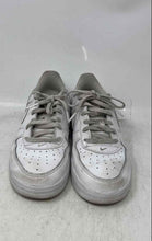 Load image into Gallery viewer, Nike Kids Air Force 1 White Leather Lace-Up Low Top Sneaker Shoes Size 3Y