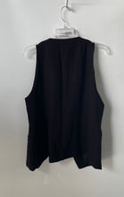 Load image into Gallery viewer, H&M Womens Black Sleeveless V-Neck Pockets Button-Front Vest Size Medium