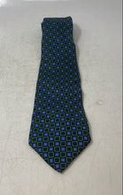 Load image into Gallery viewer, Robert Talbott Nordstrom Mens Blue Geometric Keeper Loop Adjustable Pointed Tie