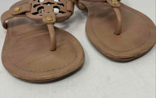 Load image into Gallery viewer, Authentic Tory Burch Womens Miller Beige Flip-Flop Sandals Size 7.5M Damaged