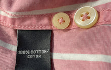 Load image into Gallery viewer, Abercrombie & Fitch Mens Pink White Striped Long Sleeve Button-Up Shirt Size M