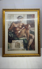 Load image into Gallery viewer, Athlete At Rest Michelangelo Wall Hanging Decorative Framed Art Print