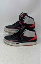 Load image into Gallery viewer, Nike Mens Air Jordan 2 Retro Black Gray Orange Lace-Up Sneaker Shoes Size 9