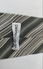 Load image into Gallery viewer, Pierre Cardin Mens Green Striped Printed Adjustable Pointed Tie