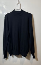 Load image into Gallery viewer, Lord & Taylor Mens Dark Blue Merino Wool Long Sleeve Pullover Sweater Size Large
