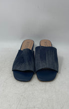 Load image into Gallery viewer, NYDJ Womens Claudine Blue Denim Open Toe Slip-On Slide Sandals Size 9 M