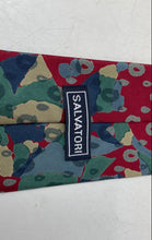 Load image into Gallery viewer, Salvatori Mens Red Multicolor Printed Silk Adjustable Pointed Tie