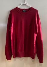 Load image into Gallery viewer, Nautica Mens Red Cotton Long Sleeve Crew Neck Collarless Pullover Sweater Size L