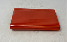 Load image into Gallery viewer, BCBGeneration Womens Orange Ribbed Hard Shell Travel Mini Clutch Wallet