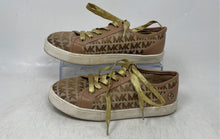 Load image into Gallery viewer, Michael Kors Girls Fudge Brown Signature Print Lace-Up Sneaker Shoes Size 4