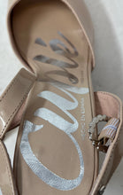 Load image into Gallery viewer, Cuple Womens Beige Patent Leather Buckle Block Platform Sandals Size 41